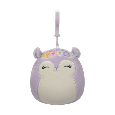 М&#039;яка іграшка Squishmallows на кліпсі - Білка Сідні 9 см (SQCP00180)