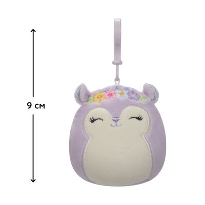 М&#039;яка іграшка Squishmallows на кліпсі - Білка Сідні 9 см (SQCP00180)