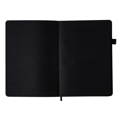 Книга записна Buromax RELAX А5 96 аркушів, чистий (чорн. бум.) чорний (BM.295405-01)