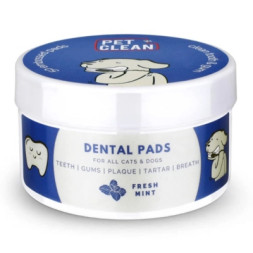 Вологі серветки для тварин Pet Clean PET DENTAL WIPES для гігієни та чистки зубів тварин 50 шт (8939111099134)
