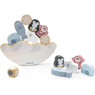 Розвиваюча іграшка Viga Toys Дерев&#039;яна гра-балансир PolarB Арктика (44234)