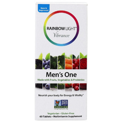Мультивітамін Rainbow Light Мультивітаміни Для Чоловіків, Vibrance Men&#039;s One, 60 таблето (RLT21713)