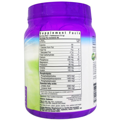 Амінокислота Bluebonnet Nutrition Гранули лецитину, Super Earth, 25.4 унцій (720 гр) (BLB-00933)