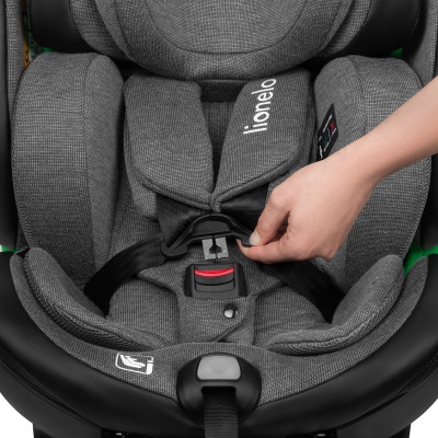 Автокрісло Lionelo Harmony I-Size Grey Graphite Leather (LO-HARMONY I-SIZE GREY GRAPHITE LEATHER)