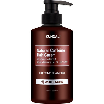 Шампунь Kundal Natural Caffeine &amp; Intensive Scalp Care Shampoo White Musk 500 мл (8809568745765)