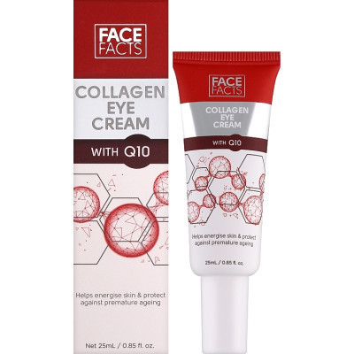 Крем для шкіри навколо очей Face Facts Collagen &amp; Q10 Eye Cream З колагеном та коензимом Q10 25 мл (5031413919769)