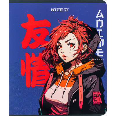 Зошит Kite Anime 24 аркушів, клітинка (K24-238)