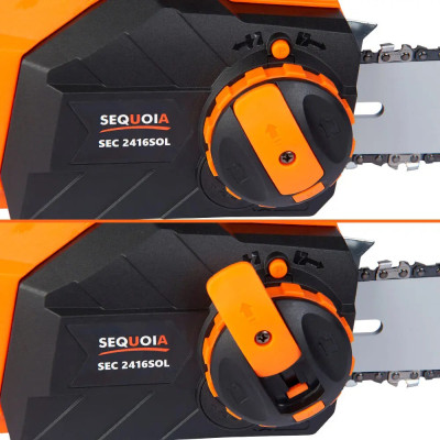 Ланцюгова пила SEQUOIA 2.4к Вт, шина 40 см, ланцюг 3/8&#039;&#039;, 1.3 мм, 5.3 кг (SEC2416SOL)
