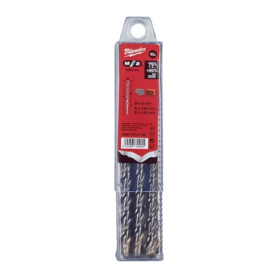 Бур Milwaukee SDS-PLUS M2, 8,0х160х100мм, 10шт (4932371706)