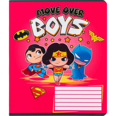 Зошит Kite DC Comics, 12 аркушів, клітинка (DC24-232)