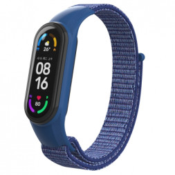 Ремінець до фітнес браслета Armorstandart нейлоновий для Xiaomi Mi Band 7/6/5/4 Blue (ARM67841)
