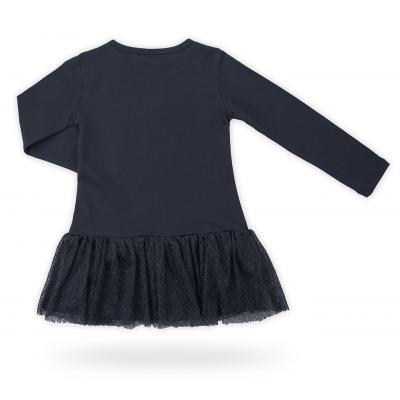 Плаття дитяче Breeze з мереживною спідницею &quot;Chocolate&quot; (9637-92G-blue)