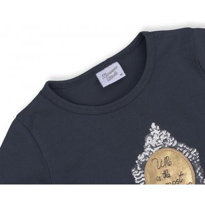 Плаття дитяче Breeze з мереживною спідницею &quot;Chocolate&quot; (9637-92G-blue)