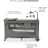 Дитячий манеж Kinderkraft с пеленатором Joy 2 Dark Grey (5902533925155)
