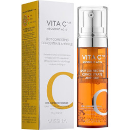 Сироватка для обличчя Missha Vita C Plus Spot Correcting Concentrate Ampoule З вітамином С 15 г (8809643523455)