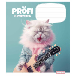 Зошит Школярик Girly things 12 аркушів коса лінія (012-3282L)