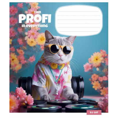 Зошит Школярик Girly things 12 аркушів коса лінія (012-3282L)