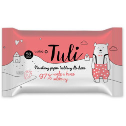 Туалетний папір Luba Tuli Зволожений для дітей Полуниця 50 шт. (5903968220457)