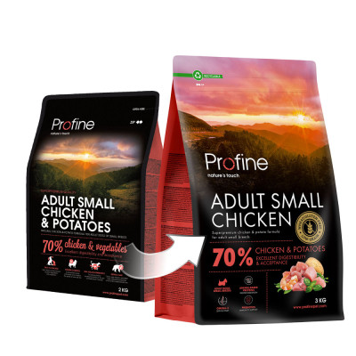 Сухий корм для собак Profine Small Chicken and Potatoes для дорослих собак дрібних порід 3 кг (8595602569991)