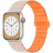 Ремінець до смарт-годинника Drobak Silicone Magnetic Link для Apple Watch All Series 38/40/41mm Starlight orange (898924)
