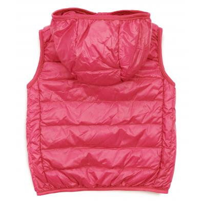 Жилет дитячий Kurt пуховий з капюшоном (V-HT-580T-116-pink)