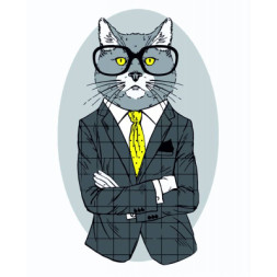 Картина по номерам Rosa Start Fashion Cat 35 х 45 см (N00013266) (4823098514275)