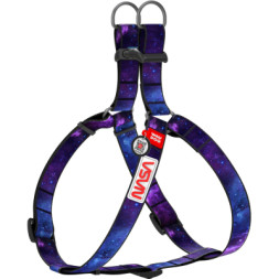 Шлея для собак WAUDOG Nylon з QR-паспортом &quot;NASA21&quot; M (4801-0148)