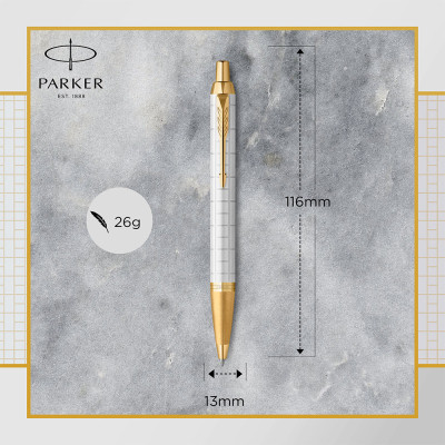 Ручка кулькова Parker IM 17 Premium Pearl GT BP (24 732)