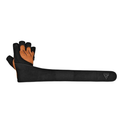 Рукавички для фітнесу RDX Micro Tan/Black Plus S (WGM-L4TN-S+)