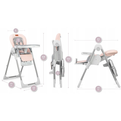 Стілець для годування MoMi Yumtis+ Pink (KRKA00021)