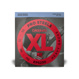 Струни для гітари D'Addario XL ProSteels Bass Heavy (55-110) (EPS230)