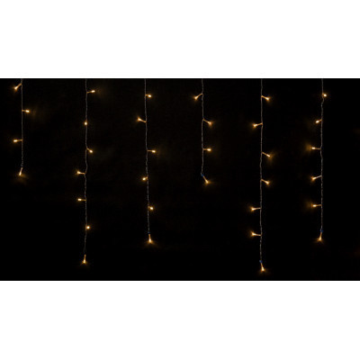Гірлянда Delux ICICLE С 100 LED 3.2х0.7 м Теплий білий/Прозорий IP20 (90015255)