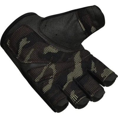 Рукавички для фітнесу RDX T2 Half Brown L (WGA-T2HBR-L)