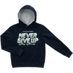 Кофта дитяча Breeze &quot;NEVER GIVE UP&quot; (15924-134B-blue)