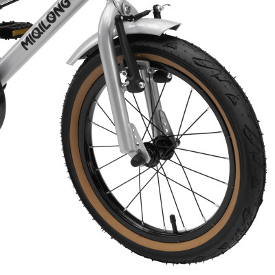 Дитячий велосипед Miqilong ST 16&quot; срібний (RBB-ST16-SILVER)