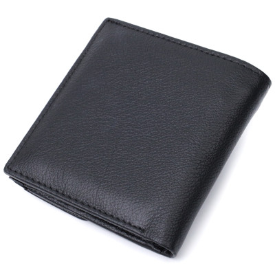 Гаманець ST Leather З натуральної шкіри Чорний (22719)