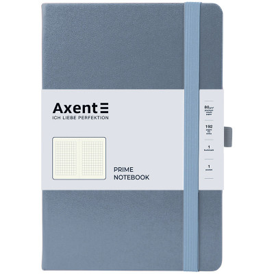 Книга записна Axent Partner Prime 145x210 мм 96 аркушів, клітинка сіра (8305-62-A)