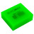 Гумка Buromax NEON, прямокутна 40x35x14 мм, м&#039;який пластик, асорті кольорів (BM.1123)