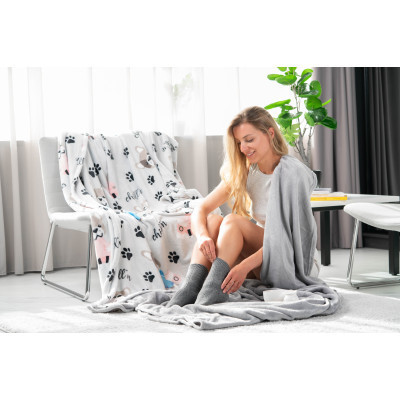 Плед Ardesto Flannel бульдоги 160х200 см (ART0112PB)