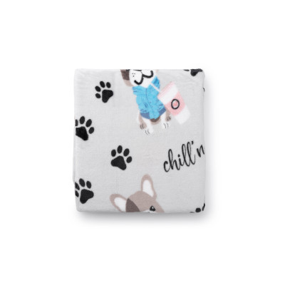 Плед Ardesto Flannel бульдоги 160х200 см (ART0112PB)