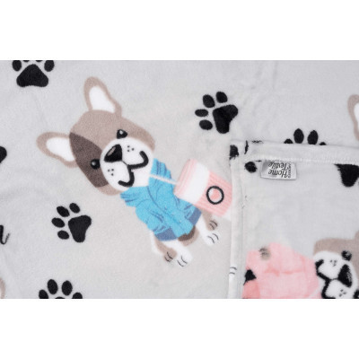Плед Ardesto Flannel бульдоги 160х200 см (ART0112PB)