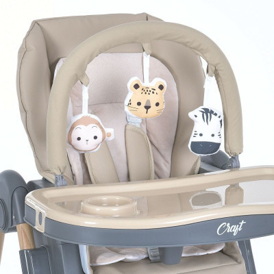Стілець для годування El Camino ME 1115-W CRAFT beige (ME 1115-W beige)