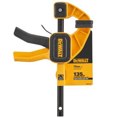 Струбцина DeWALT &quot;L&quot; тригерна (швидкозатискна), 150 мм, тиск 135 кг. (DWHT0-83192)