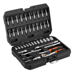 Набір інструментів Neo Tools 46шт, 1/4&quot;, CrV, кейс (10-004)
