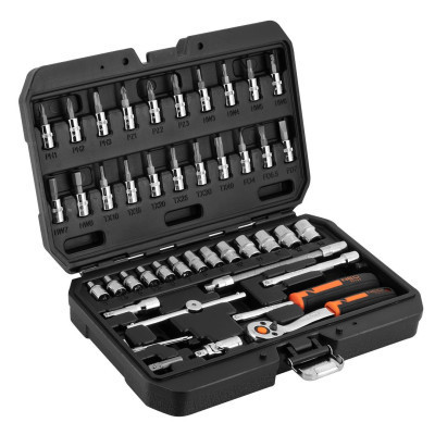 Набір інструментів Neo Tools 46шт, 1/4&quot;, CrV, кейс (10-004)