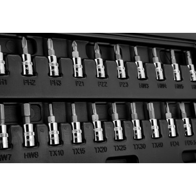 Набір інструментів Neo Tools 46шт, 1/4&quot;, CrV, кейс (10-004)