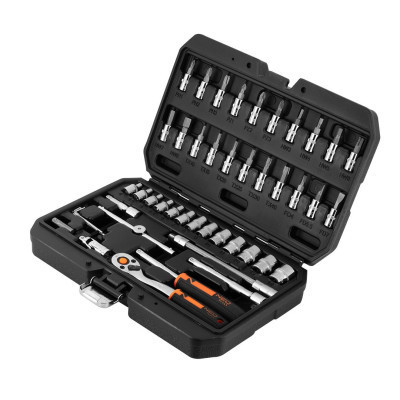 Набір інструментів Neo Tools 46шт, 1/4&quot;, CrV, кейс (10-004)