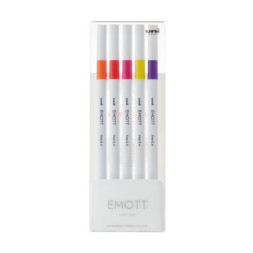 Лайнер UNI набір Emott Passion Color 0.4 мм 5 кольорів (PEM-SY/5C.02PC)