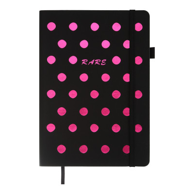 Книга записна Buromax RELAX А5 96 аркушів, чистий (чорн. бум.) рожевий (BM.295422-10)