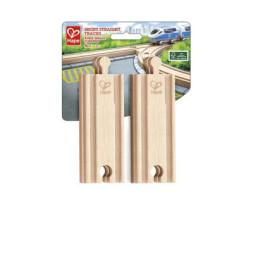 Залізниця Hape Набір для залізниці короткі прямі рейки 4 шт (E3778)